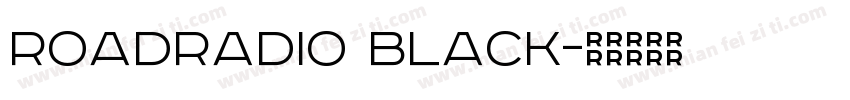 RoadRadio Black字体转换